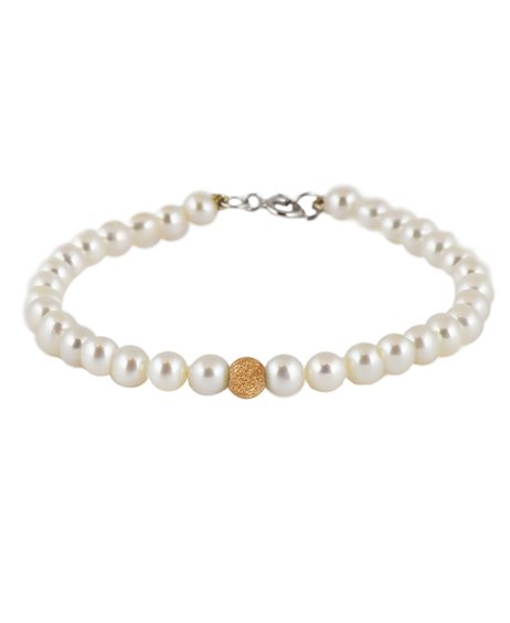 Bracelet Promesse Woman in Pearls Perla BRS1EOR2 - BRS1EOR2